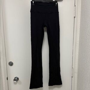 Alo Black High-Waisted wide legged Yoga Pants